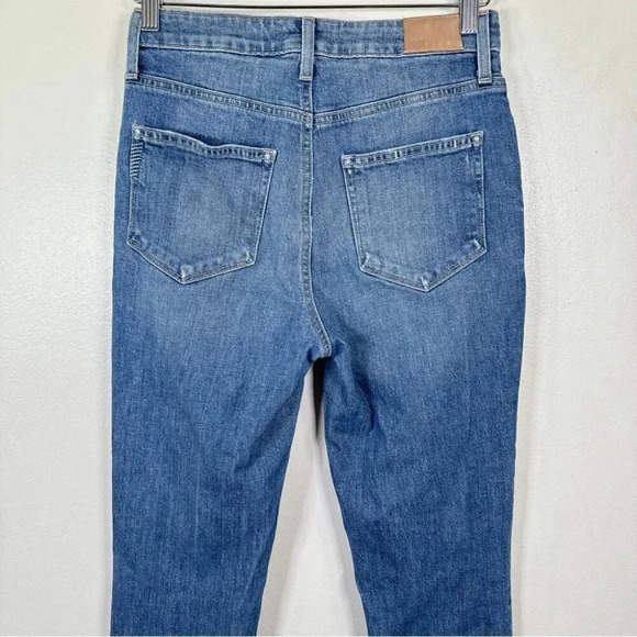 Paige Womens Size 27 Sarah Slim Destructed Ribbed Jeans - Picture 11 of 16
